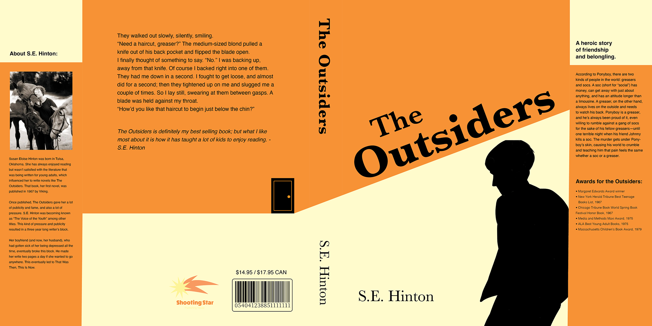 Book jacket The outsiders